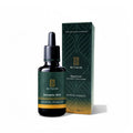 Rithim beard oil bottle and packaging on a white background